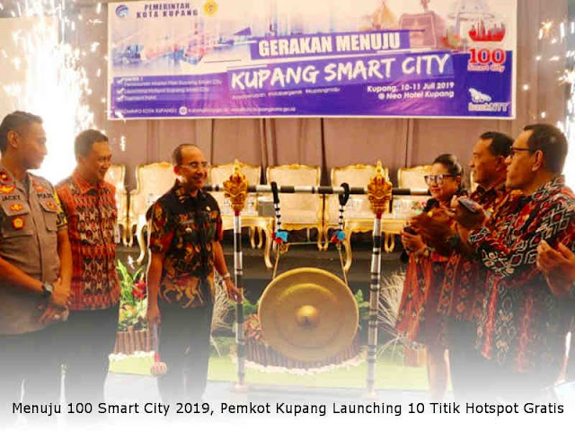 Menuju 100 Smart City 2019, Pemkot Kupang Launching 10 Titik Hotspot Gratis Menuju 100 Smart City 2019, Pemkot Kupang Launching 10 Titik Hotspot Gratis