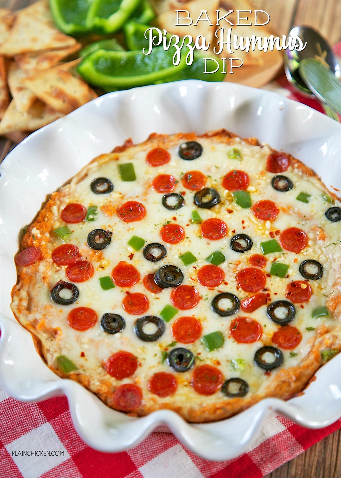 Baked Pizza Hummus Dip Plain Chicken®