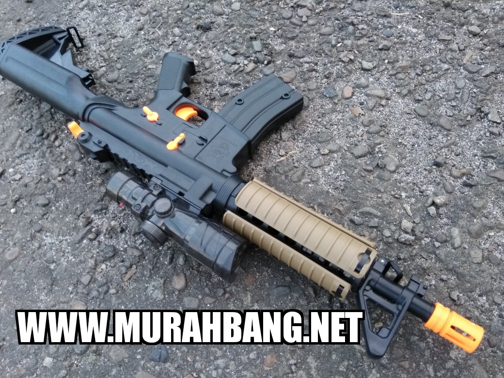 jual water gel gun wgg m4 otomatisairsoft gun elektrik