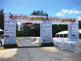 Laguna Phuket Marathon start and finish line, yesterday