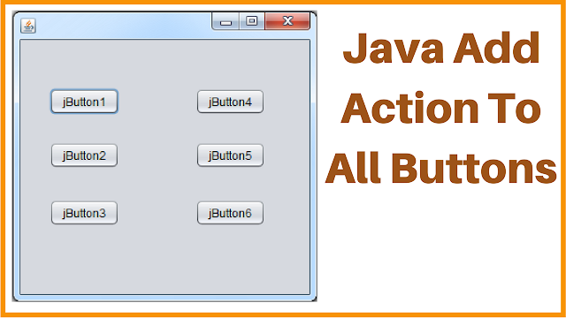 Java Add Action To All JButtons