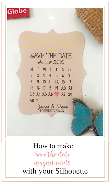 silhouette uk magnetic save the date cards with free calendar file