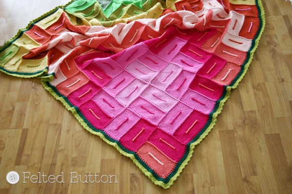 Radiant Blanket Crochet Pattern by Susan Carlson of Felted Button