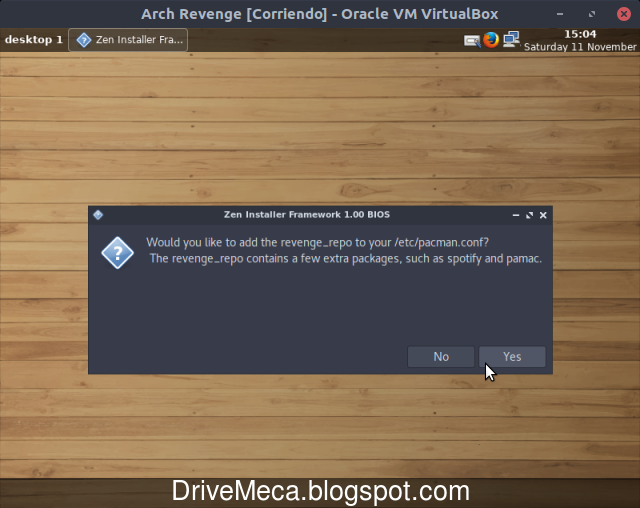 Agregamos el repositorio revenge a nuestro sistema Agregamos el repositorio revenge a nuestro sistema