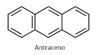 anthracene hidrocarburo aromático policíclico.