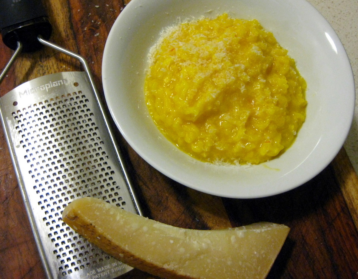 The Merlin Menu: Saffron Risotto with Parmigiano-Reggiano Cheese