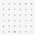80 UI Outlined Icons - was designed by Kit Of Parts