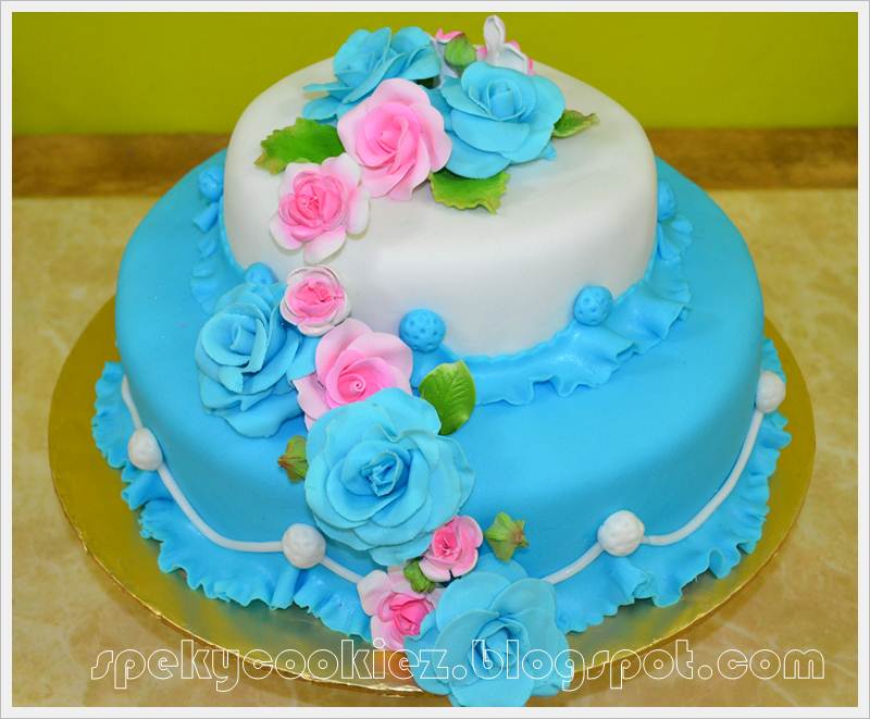 Speky Cookiez Kek Kahwin Fondant