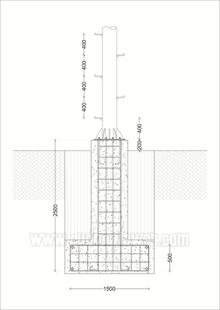 Tower Monopole 30 meter by Gudang Tower Tower Monopole 30 meter