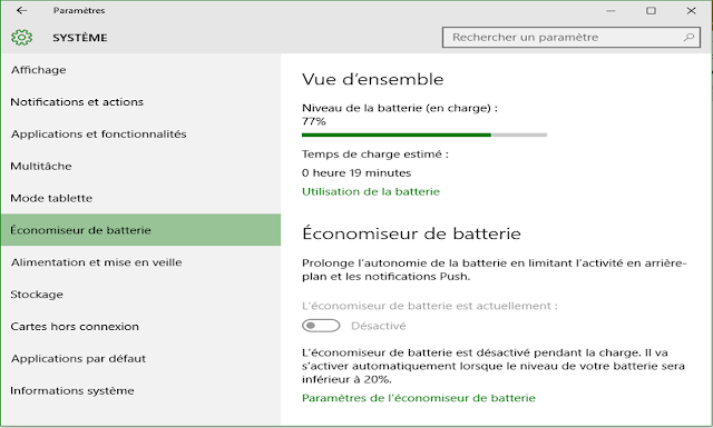 Économiseur de batterie