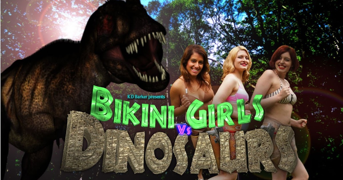 Bikini girls on dinosaur island