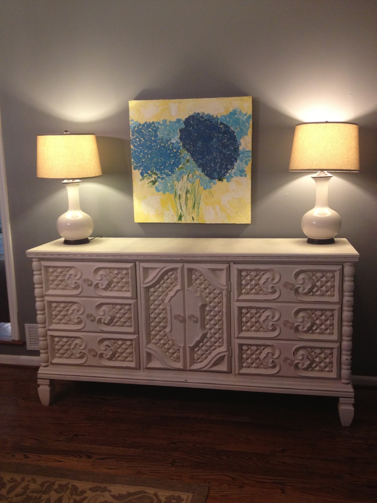 View of a few good pieces...: funky vintage sideboard