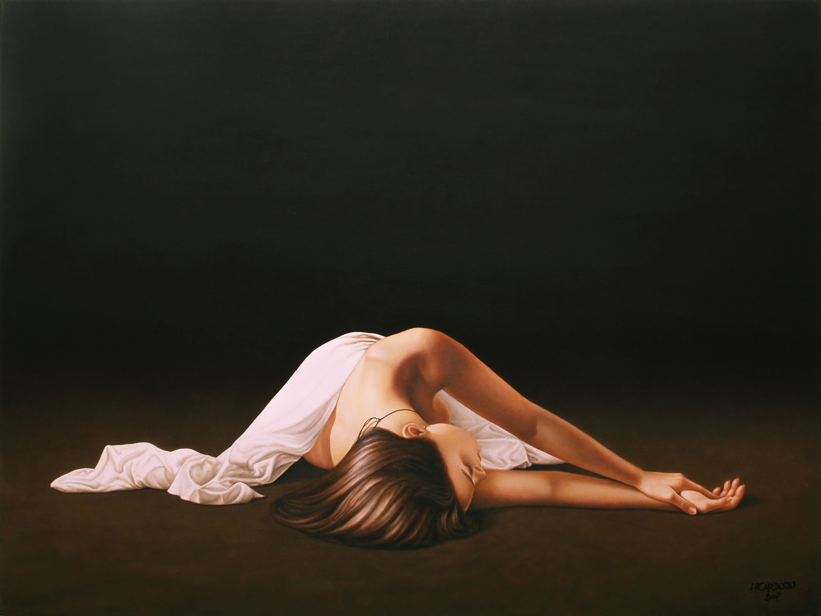 Sleeping Nude Painting By Horacio Cardozo