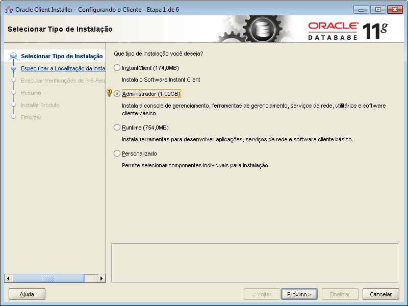 Oracle Client R2 Instalando o cliente Oracle 11g R2 no Windows 7 | MyTraceLog - Registro ...