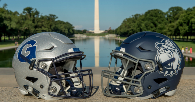 Georgetown football helmets 2016