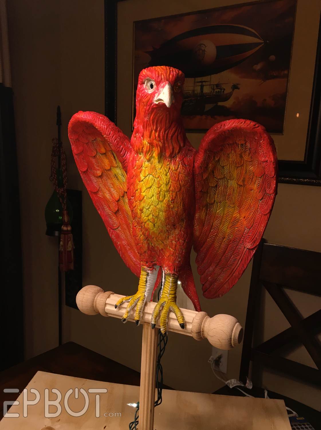 EPBOT We Made A Phoenix Topper For Our Harry Potter Tree!