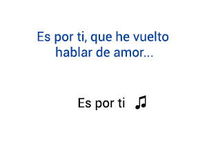 Juanes Es Por Ti significado de la canción.