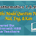  FIRST TERM EXAM - MATHS MODEL QUESTION PAPER -  7,8,9,&10 MAL, ENG & KAN MEDIUM