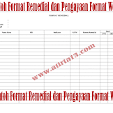 Contoh Format Remedial Dan Pengayaan Sd/Mi Format Words