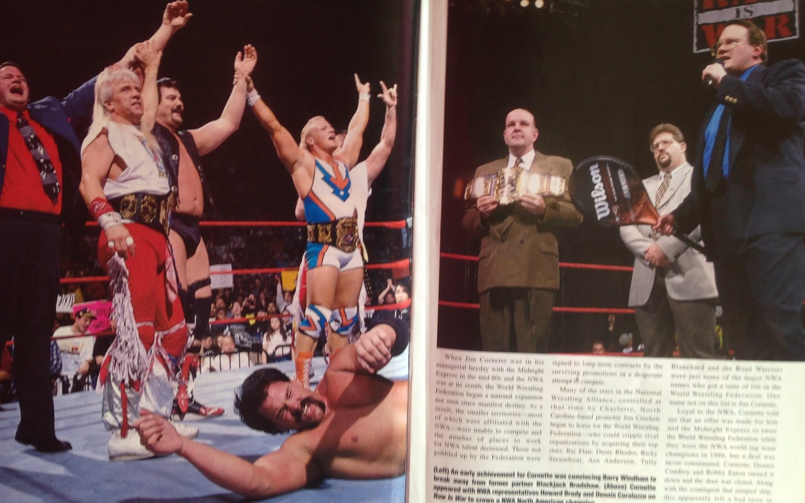 WWE - WWF Raw Magazine - April 1998 -  Jim Cornette leads an NWA revival
