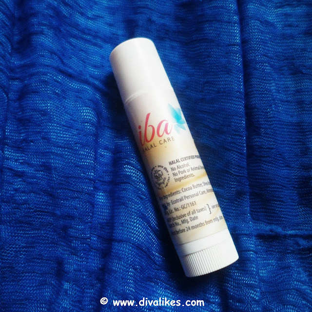 Iba Halal Pure Lips Moisturizing Lip Balm Cocoa Vanilla Review Diva Likes