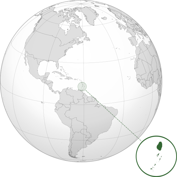 Letak negara Saint Vincent and the Grenadines