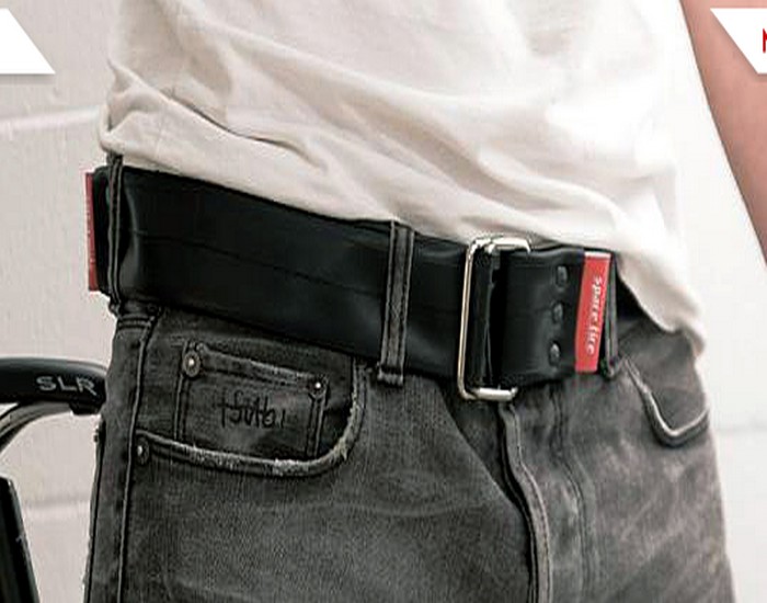 Create Belts with Recycled Bike Tubes of Spare Tires Do it yourself