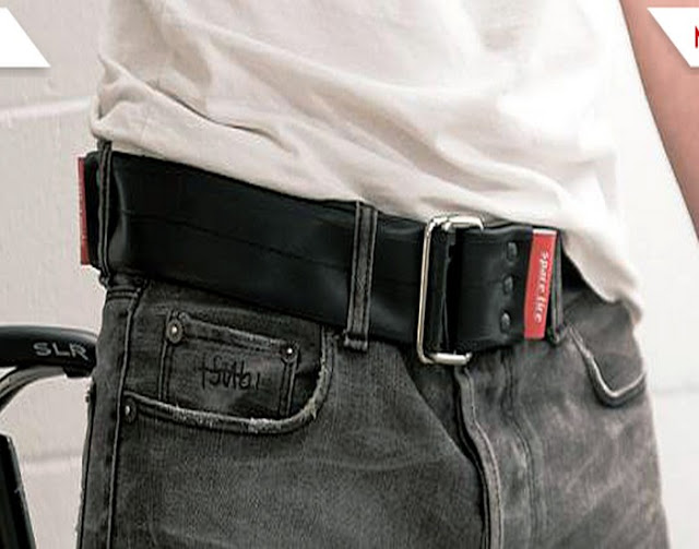 Create Belts with Recycled Bike Tubes of Spare Tires Do it yourself ideas and projects