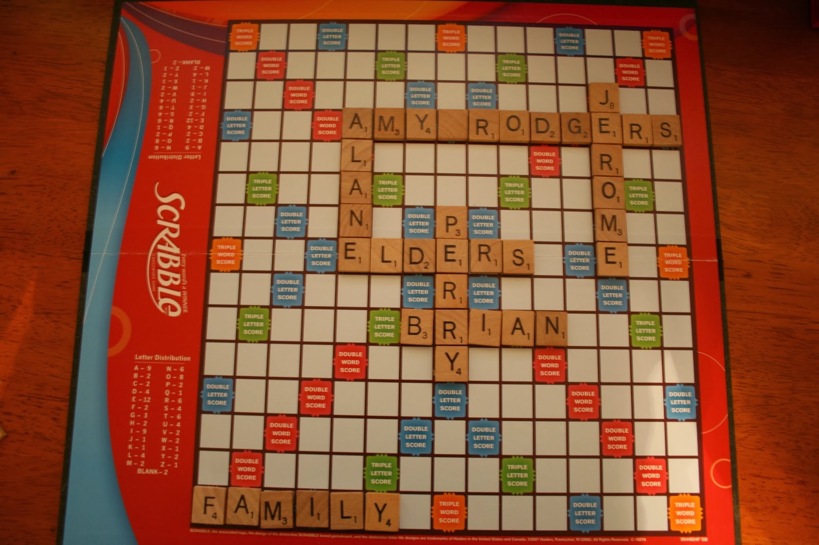 The Rodgers' Neighborhood: DIY: Family Scrabble Board