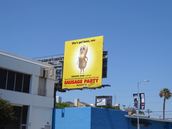 Sausage Party Brenda billboard West L.A. Sausage Party Brenda billboard