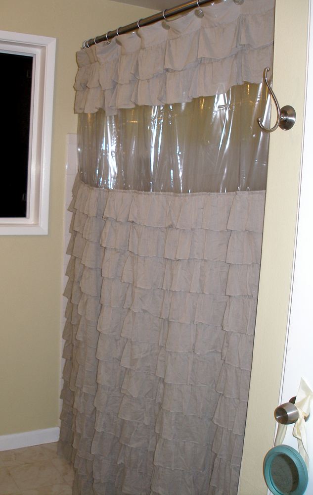 abby and adam: DIY Clear View Shower Curtain