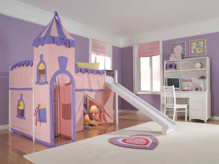 Desain Tempat Tidur Putri Kerajaan Untuk Kamar Tidur Anak 