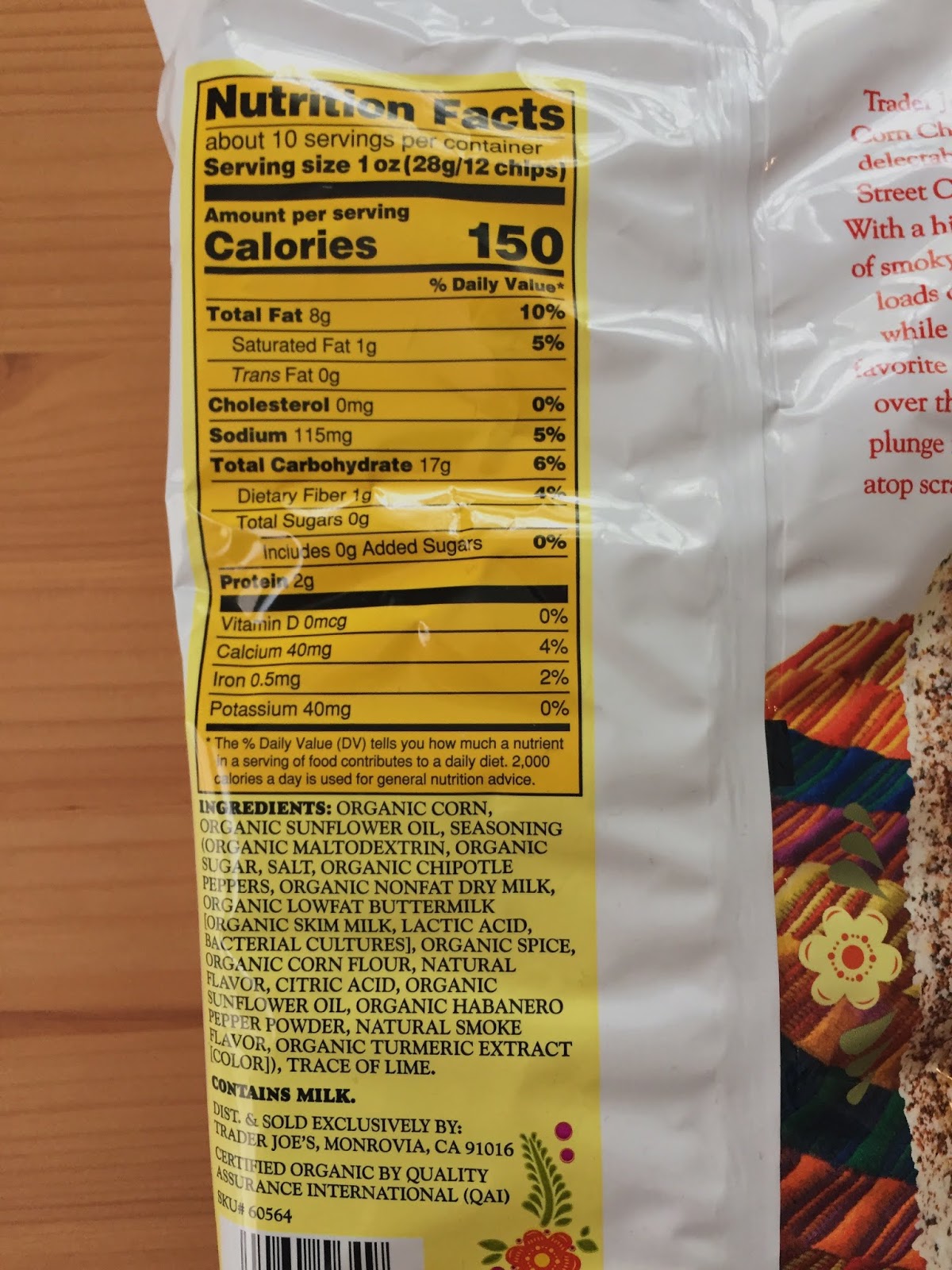 Trader Joe's Organic Elote Corn Chip Dippers