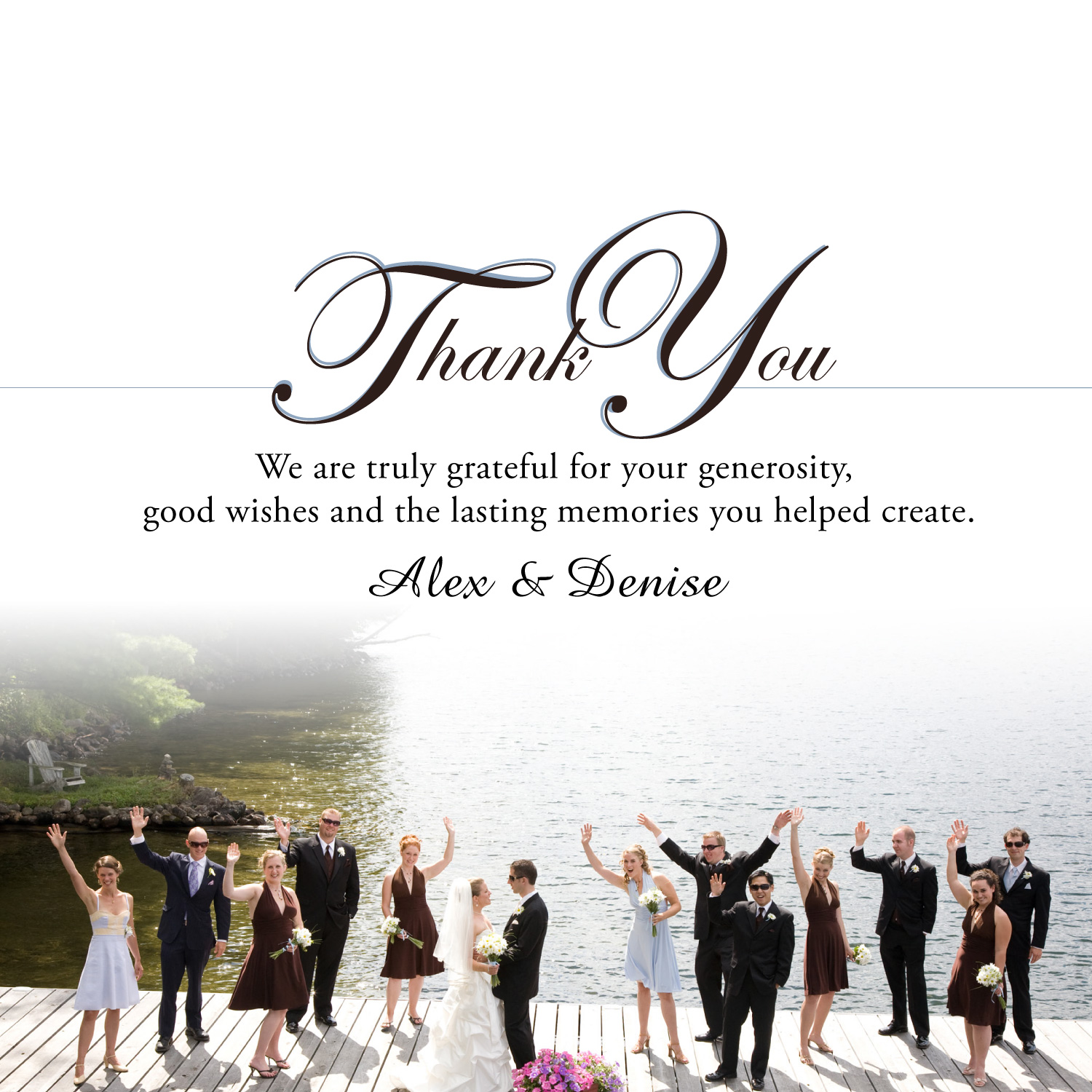 Marketing Wonders: "Thank You for coming to our wedding"