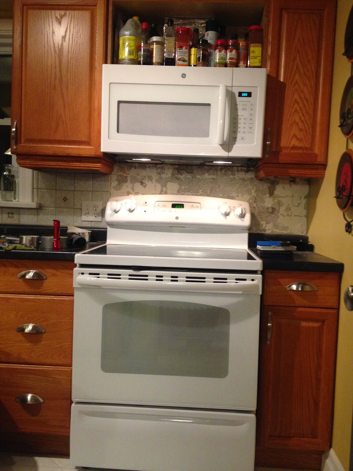 How to Cut a for Over the Range Microwave (Our Budget Kitchen Update) Frugal Family Times