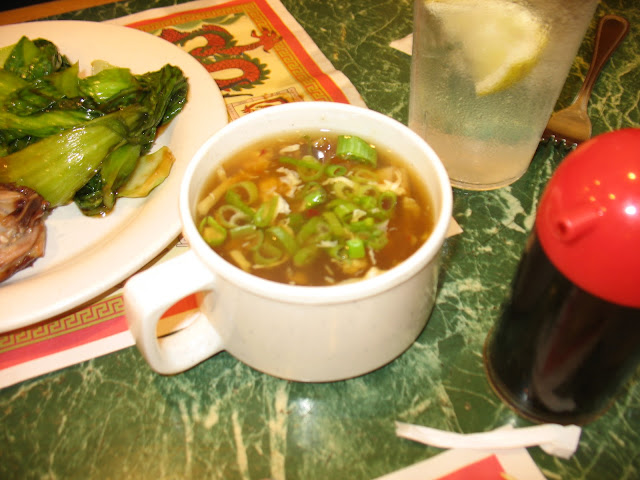 A hot cup of hot & Sour soup at Hudson Buffet in Fishkill, NY!