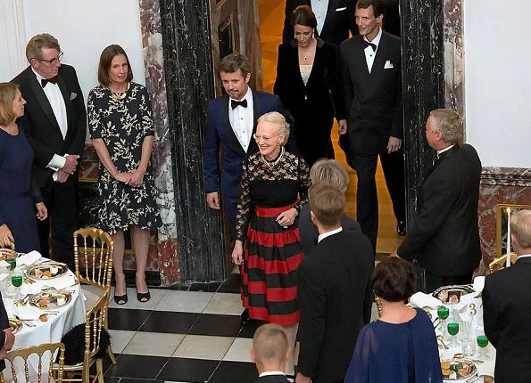 Queen Margrethe, Prince Frederik, Prince Joachim and Princess Marie. Jimmy Choo sandals. Princess Mary