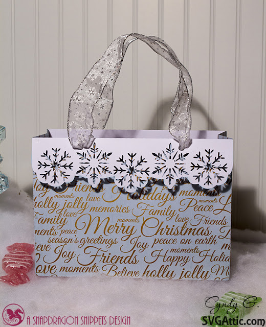 snowflake gift bag