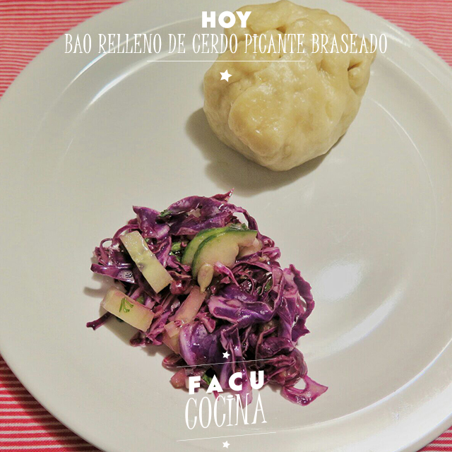 Bao relleno con cerdo picante braseado Bao relleno con cerdo picante braseado