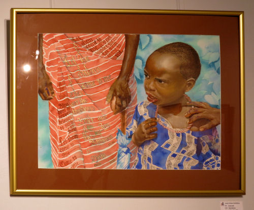 water color painting of Rwandans