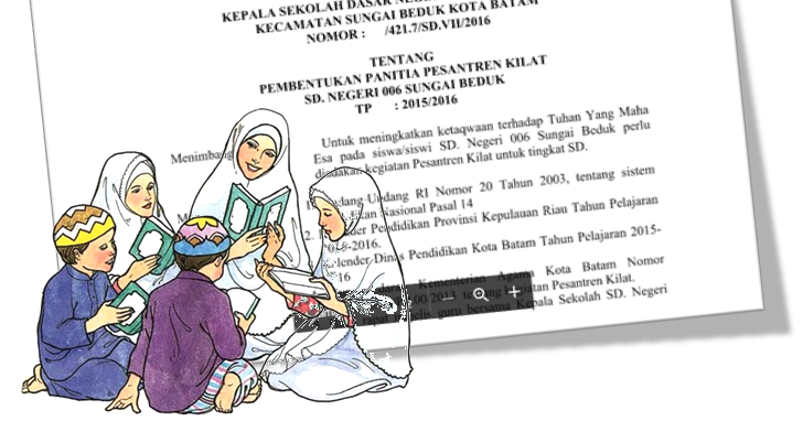 Download Administrasi SK Pesantren Kilat Untuk SD SMP SMA