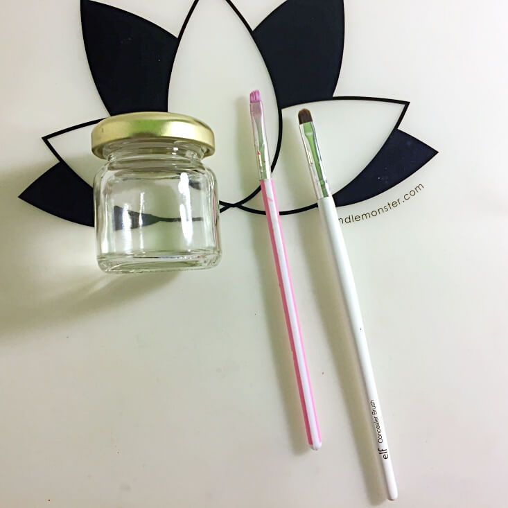 Acetone and brushes for nail polish clean up Acetone and brushes for nail polish clean up