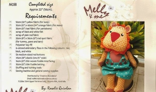 leãozinho  com molde