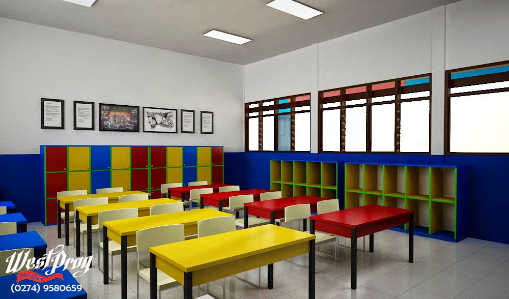 Warna Cat Kelas Yang Menarik Desainrumahid Com