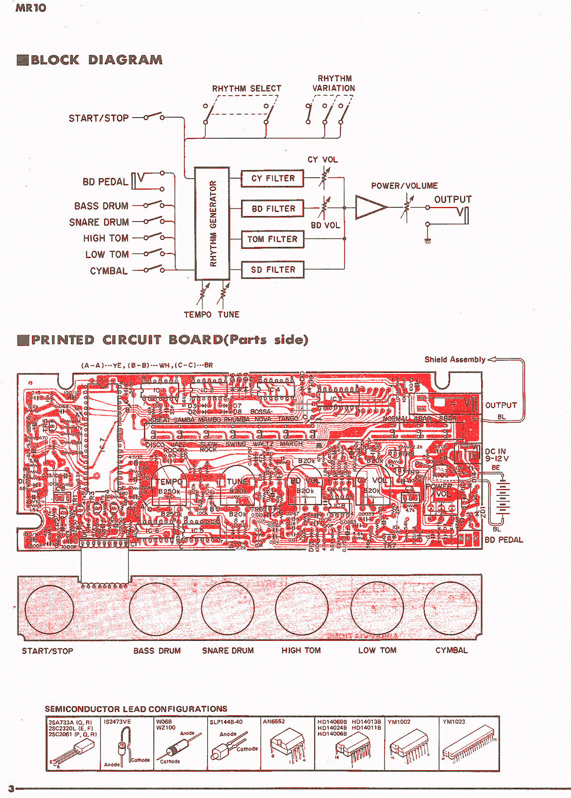 MATRIXSYNTH: Yamaha MR10 Schematics & PCB