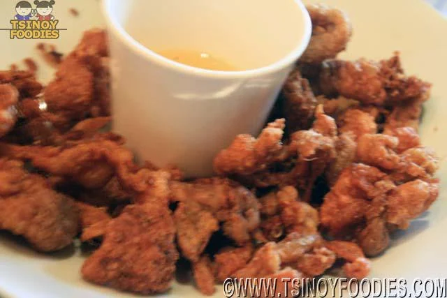 crisp adobo chicken skin and tails