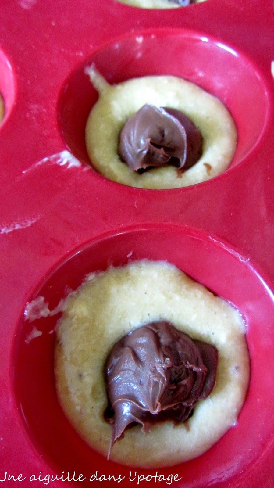 muffins-banane-coeur nutella 