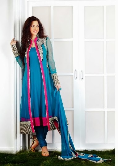 long frock with front open