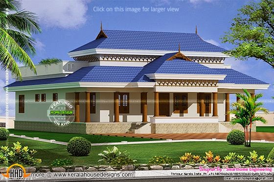 Kerala model traditional home