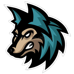 mentahan logo serigala esport